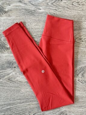Lululemon Wunder Train High-Rise Cayenne Leggings 28”